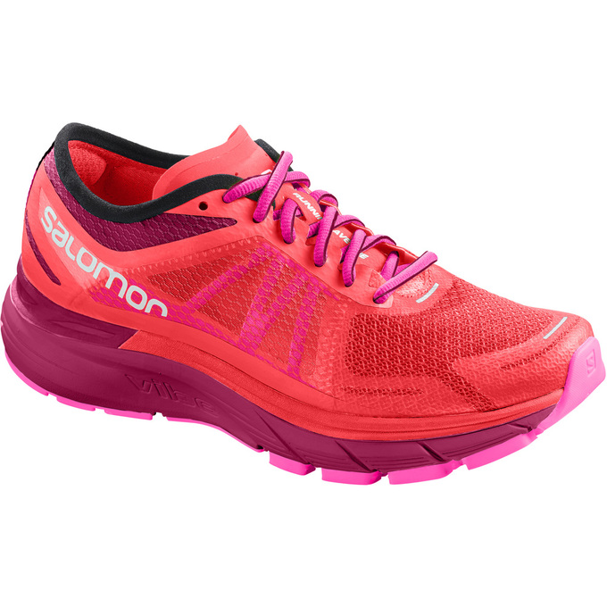 SALOMON SONIC RA MAX W Philippines - Women's Running Shoes - Red/Black | 879351-MFZ